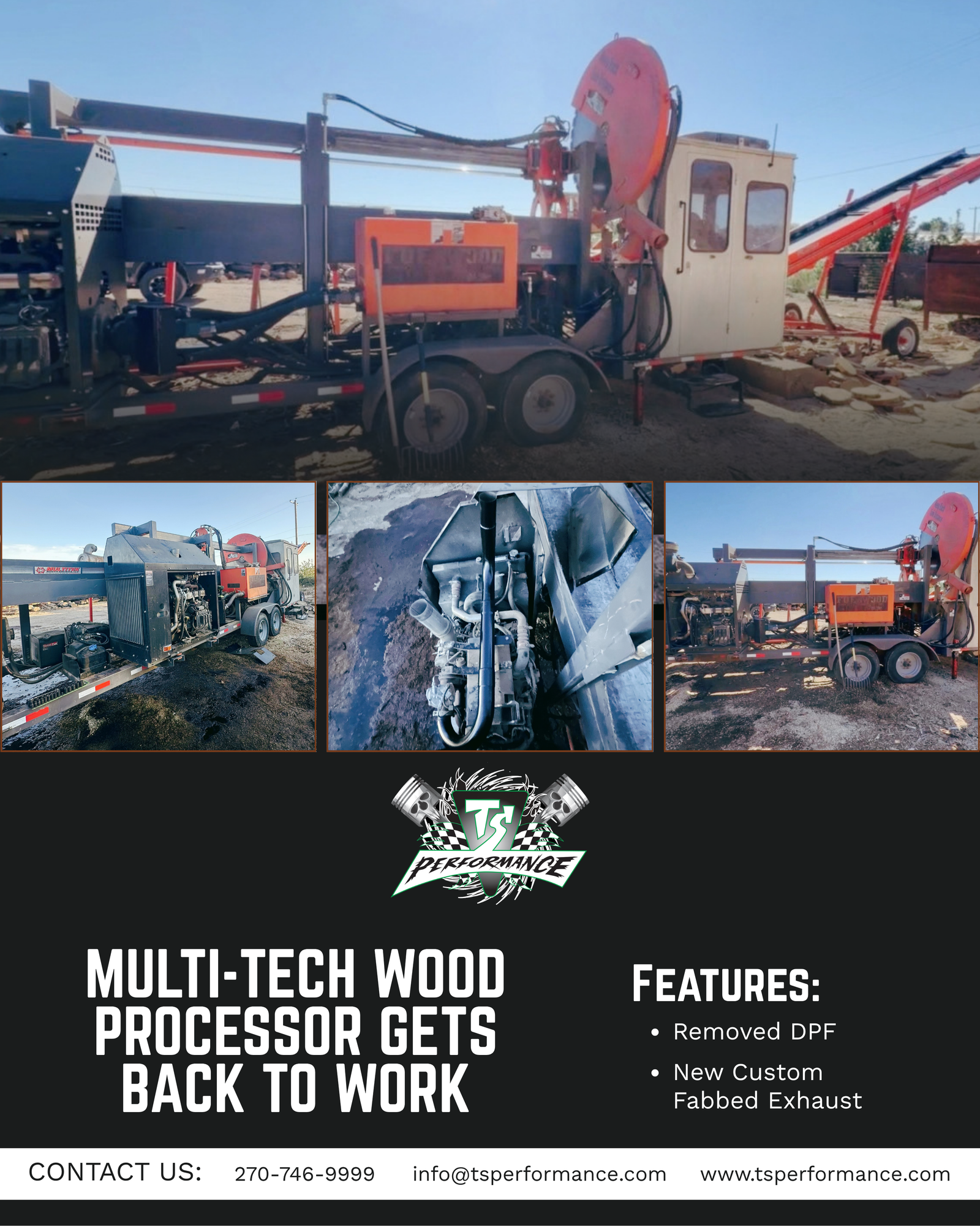 Multi-Tech Wood Processor Gets Back to Work with TS Performance