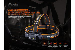 Fenix HM70R Rechargeable LED Headlamp - 1600 Lumens