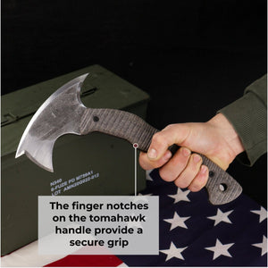 Compact tactical tomahawk with polymer composite handle