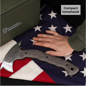 Compact tactical tomahawk with polymer composite handle