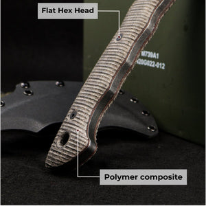 Compact tactical tomahawk with polymer composite handle