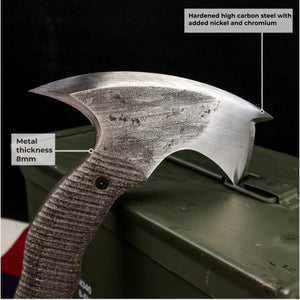 Compact tactical tomahawk with polymer composite handle